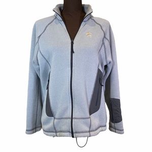 Backcountry Polartec jacket zip up grey size large